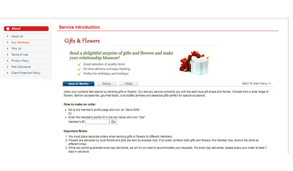 Discover Available Matching and Chatting Options