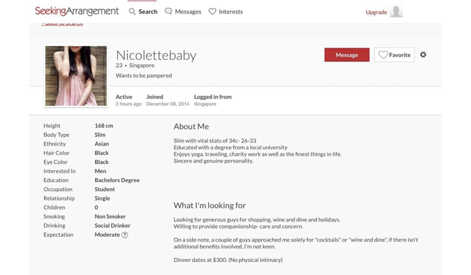 Seeking Arrangement Search