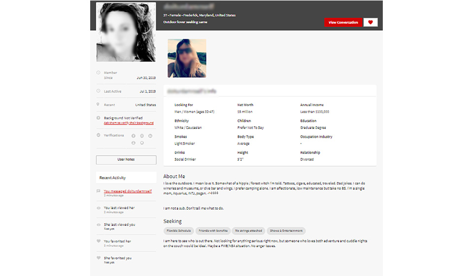 Seeking Arrangement Features