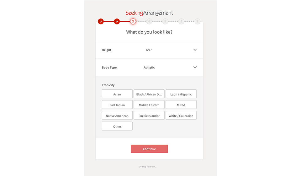 Seeking Arrangement Registration