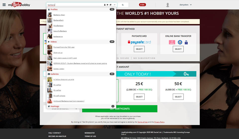 Recenze MyDirtyHobby - Je to legální nebo podvodný web?