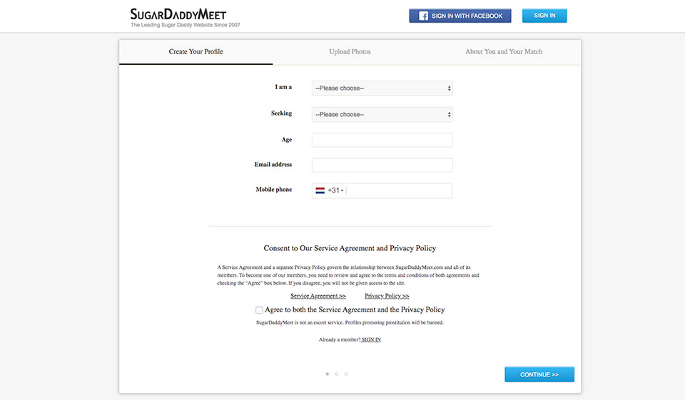 Easy Registration to Create a Quality User Profile