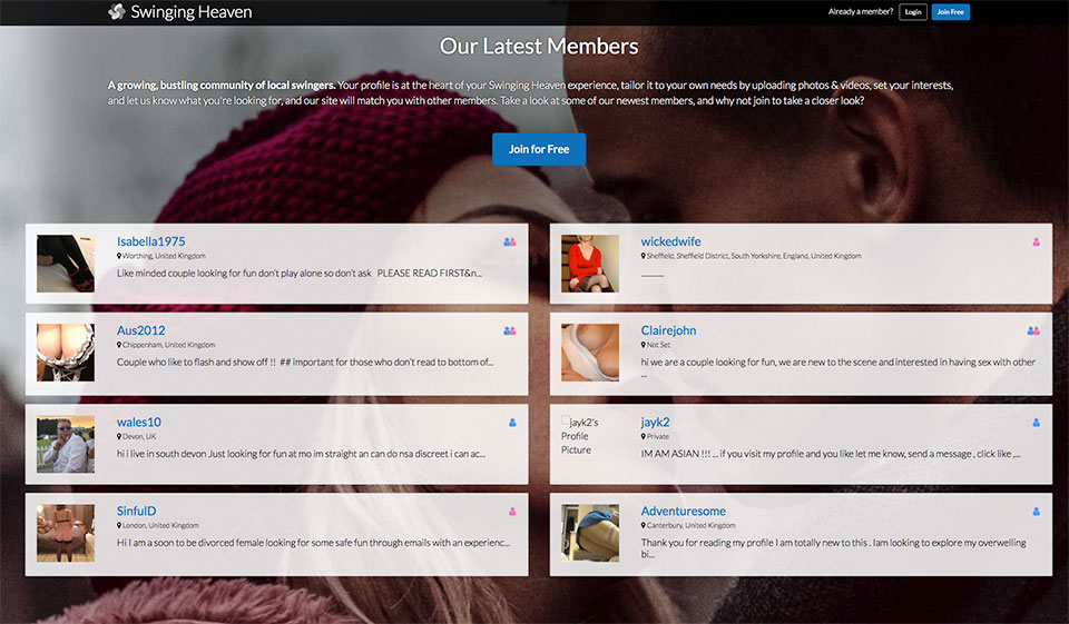 Swinging Heaven: What This Website Offers to Online Daters?