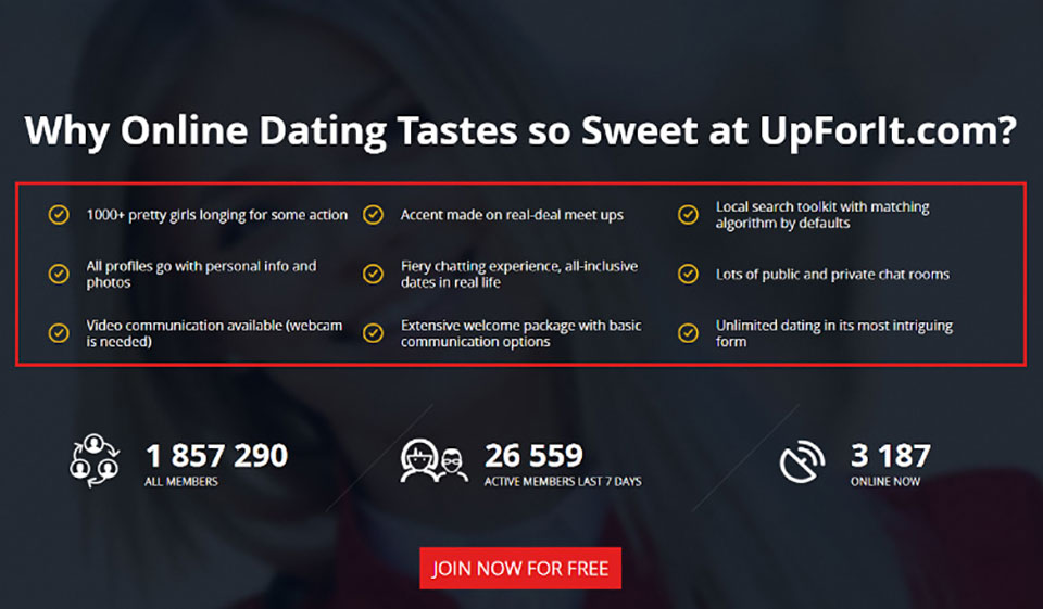 UpForIt Review – Ideal Website for No String Attached Fun