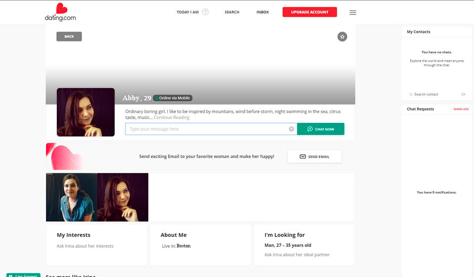 Dating.com Úsáideoir-chairdiúlacht