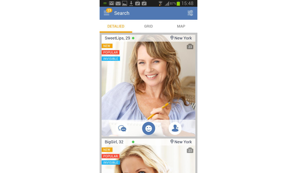 Η εφαρμογή Mature Dating