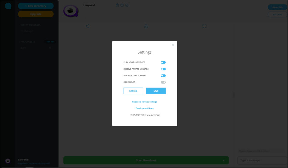 Do Síntiús TinyChat a Chealú
