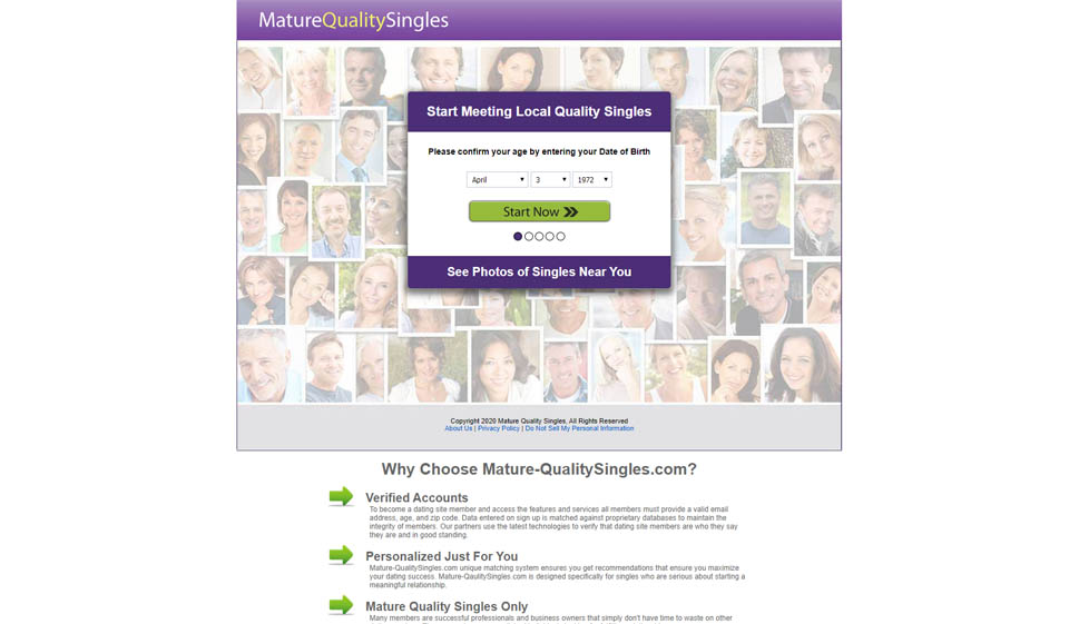 Mature Quality Singles Review 2024  — Real Dating Site or Scam?