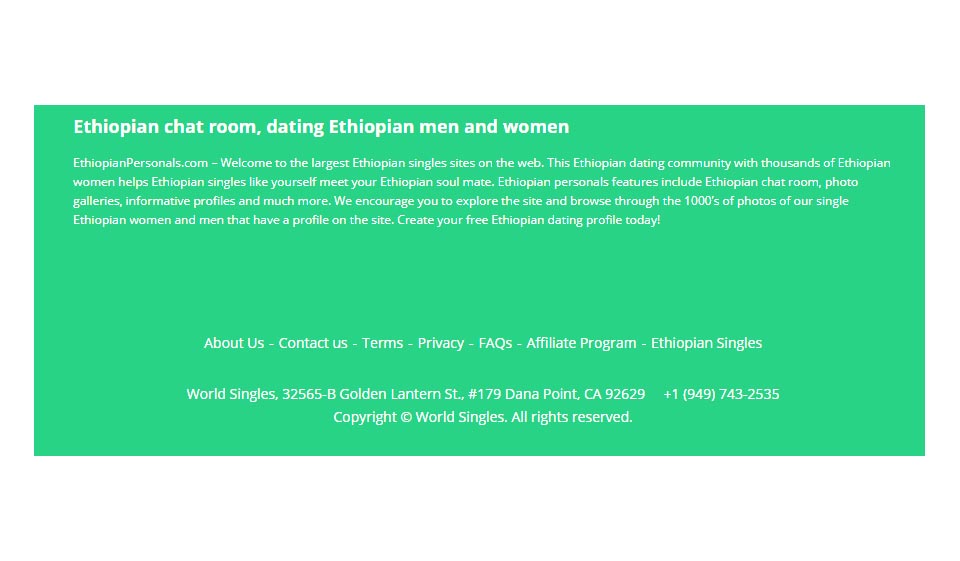 EthiopianPersonals Zoeken