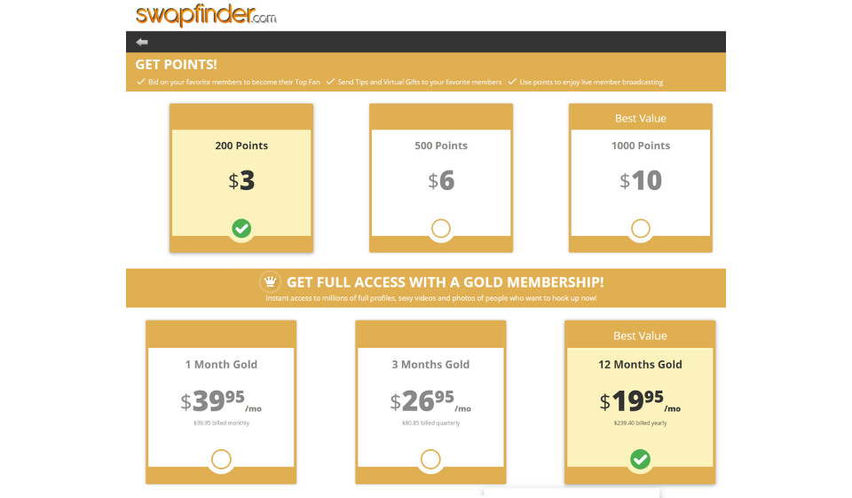 SwapFinder Review – Pricing Structure Dating Website
