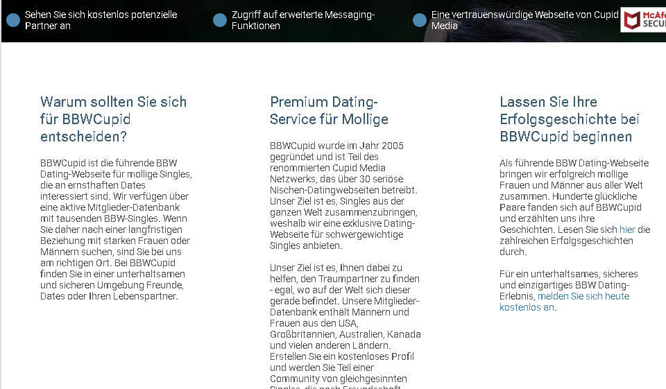 BBWCupid Wie funktioniert es?