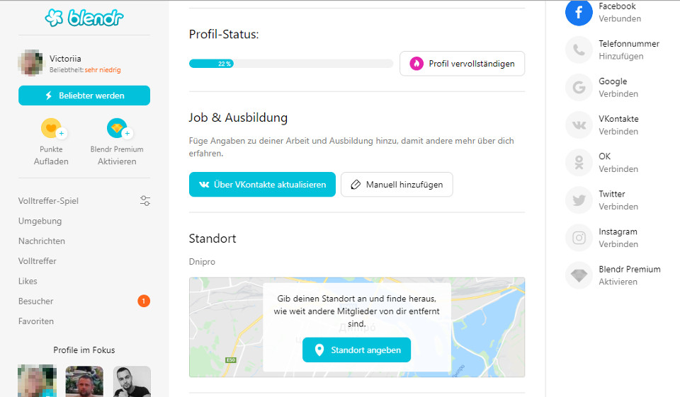 Blendr im Test