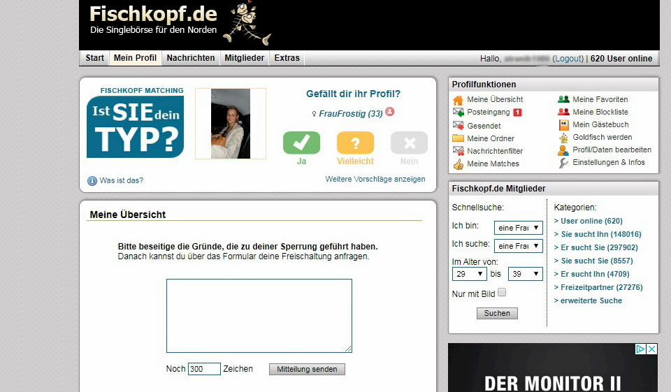 Fischkopf im Test