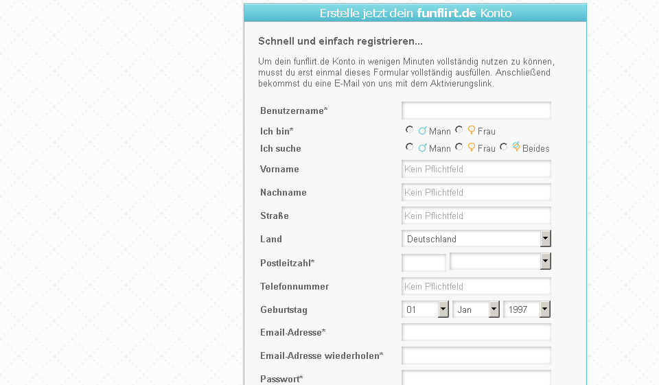 FunFlirt Teilnahme und Kosten