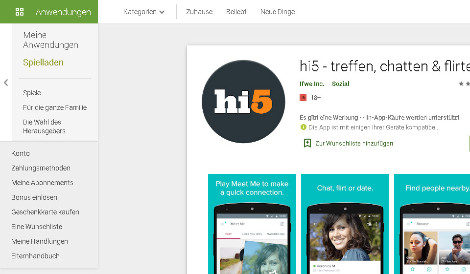 Hi5 im Test