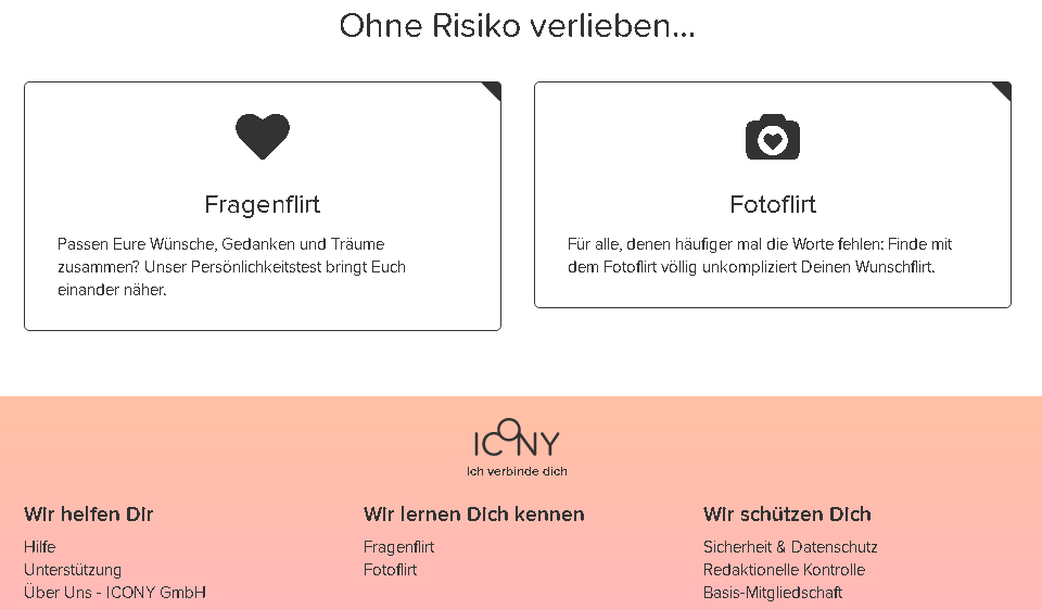 Icony Struktur der Mitglieder und Aktivitäten