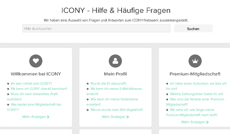 Icony Religionszugehörigkeit der Nutzer