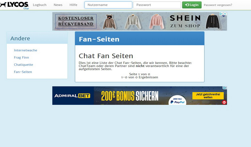 Lycos Chat im Test