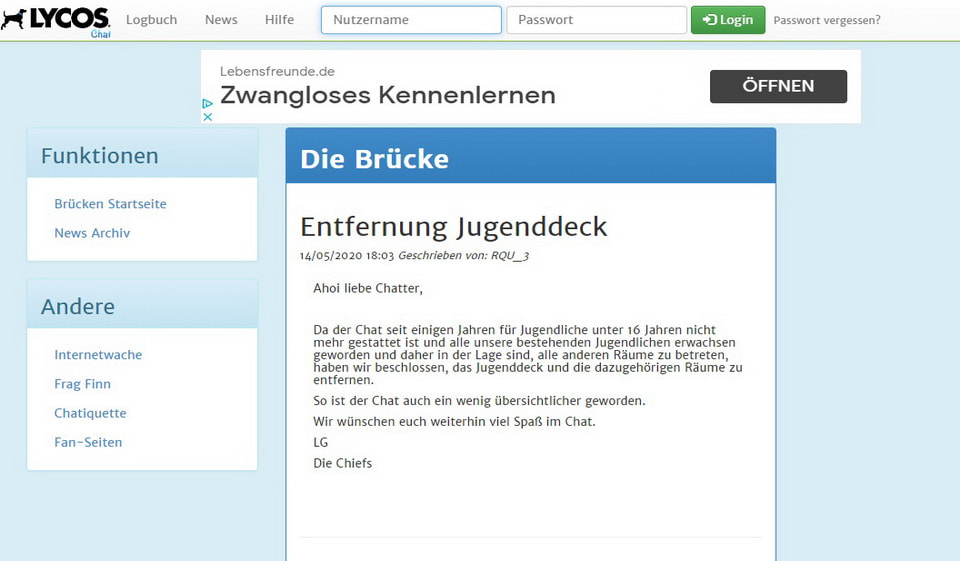 Lycos Chat im Test