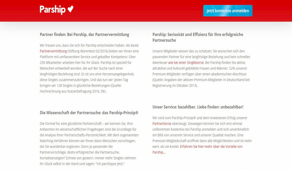 Parship im Test