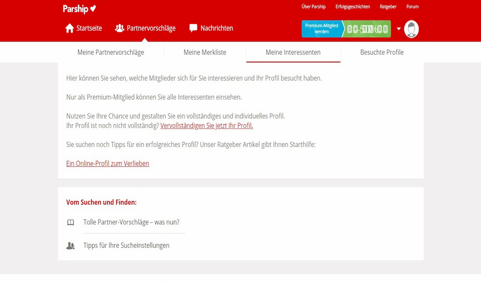 Parship im Test