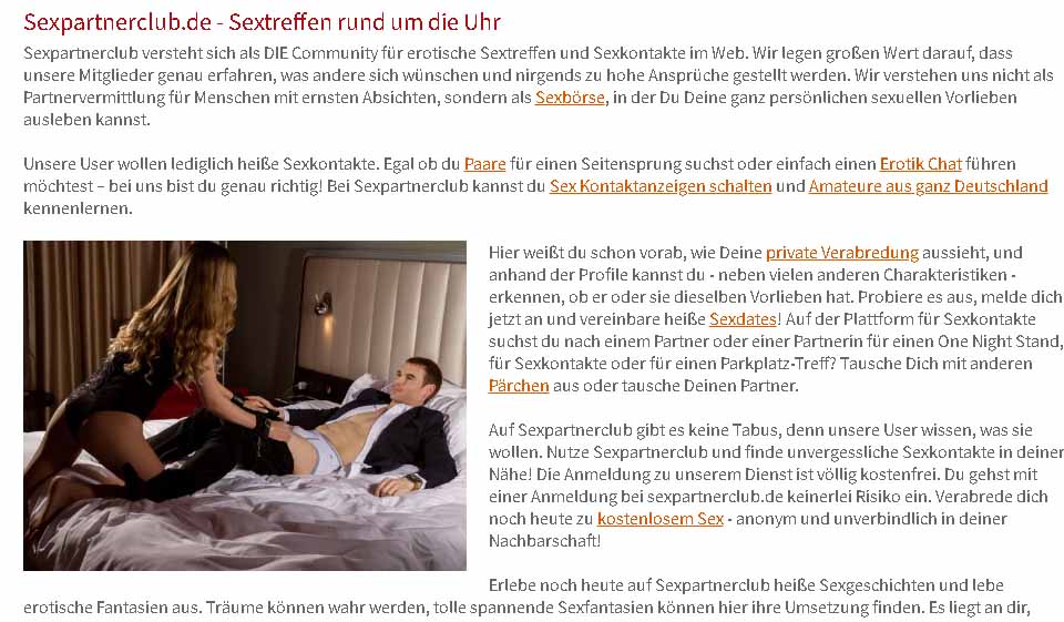 Sexpartnerclub im Test