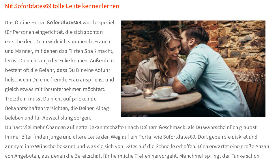 Sofortdates69 im Test