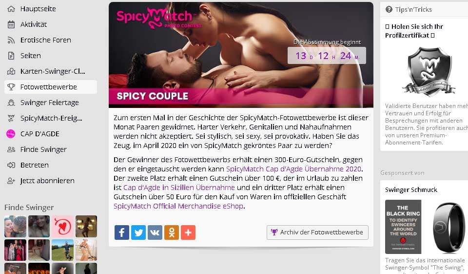 SpicyMatch Kostenlose Mitgliedschaft
