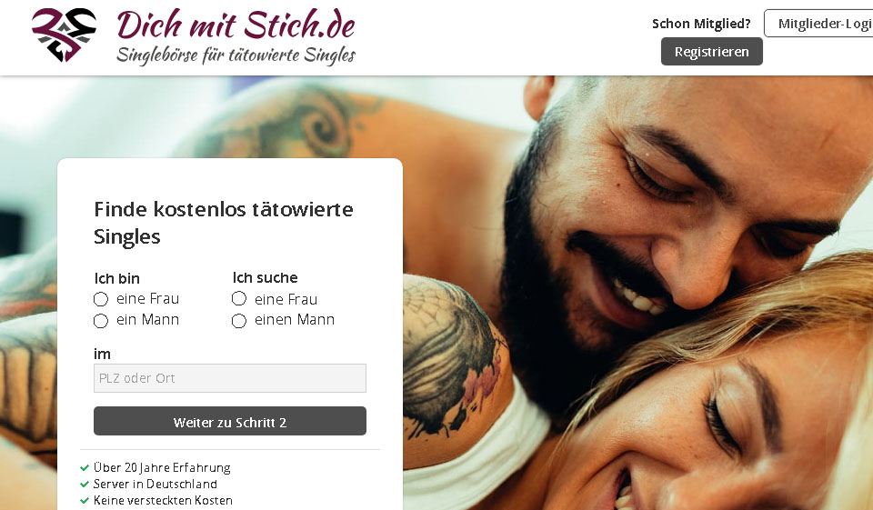 Tattoo Singles im Test 2024: Kosten, Users Erfahrungen