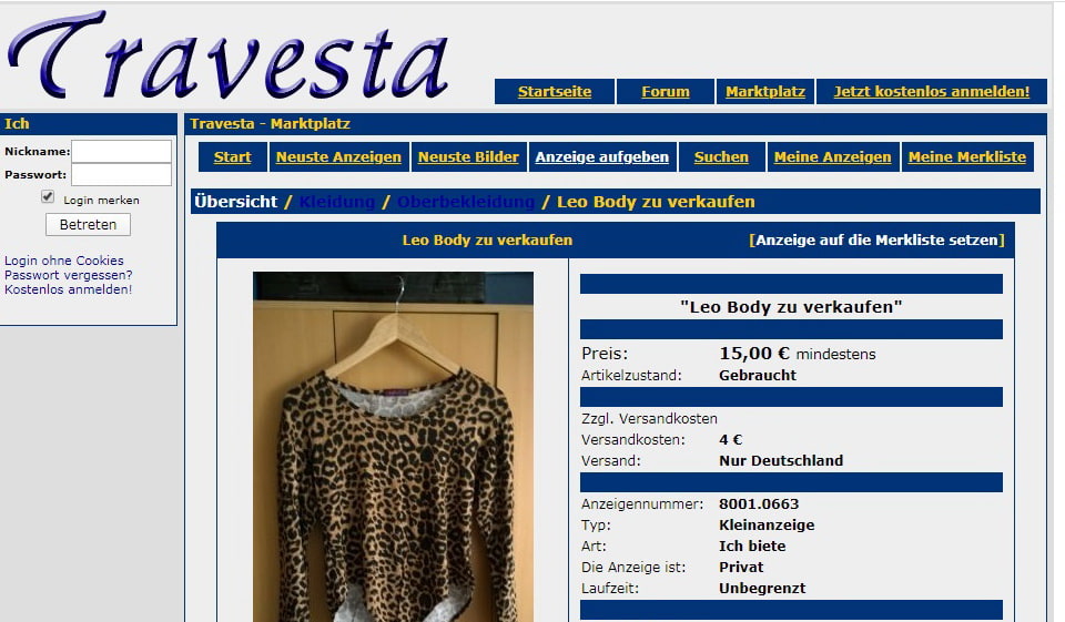 Travesta im Test