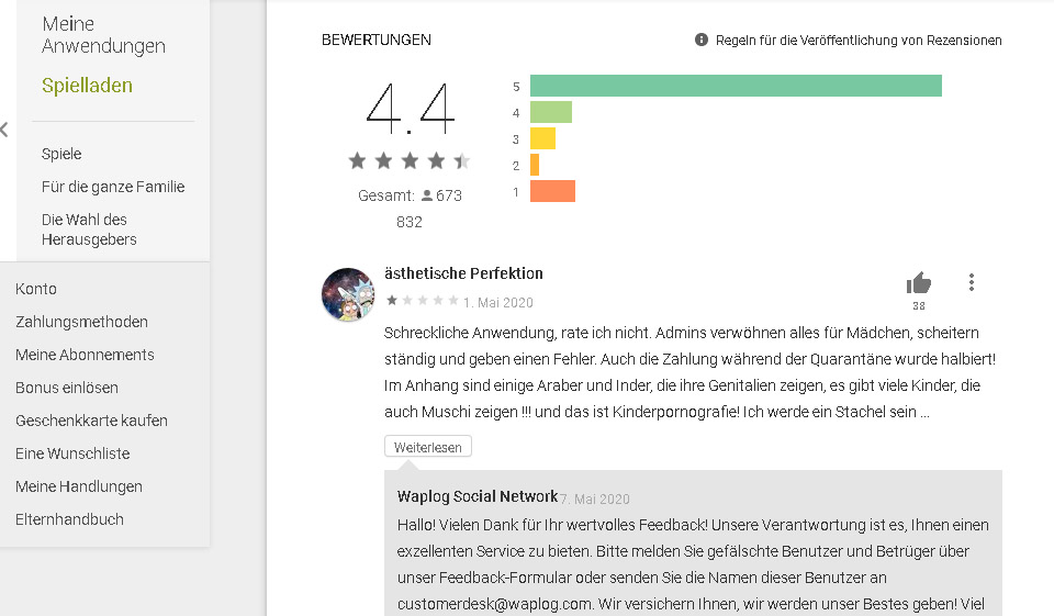 Waplog im Test