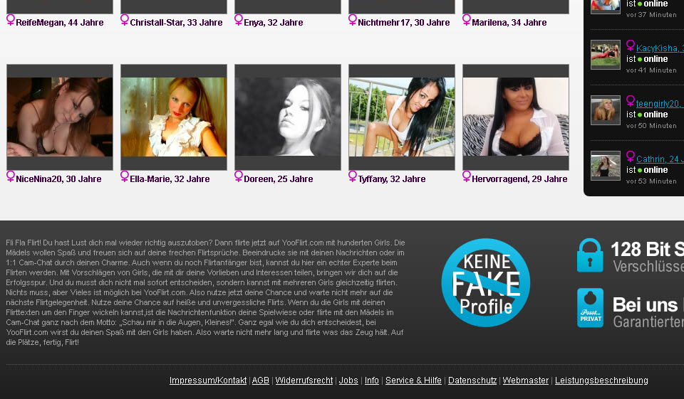 Yooflirt Anmeldung